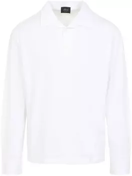 Рубашка поло из хлопка Brioni, белый
