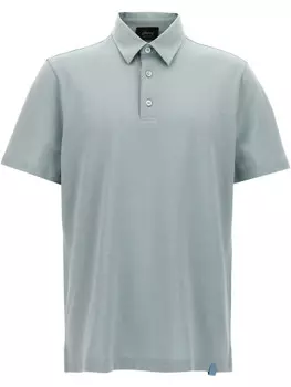 Рубашка поло из хлопка Brioni, синий