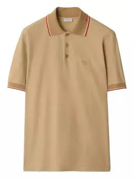 Рубашка поло из хлопка Burberry, нейтральный