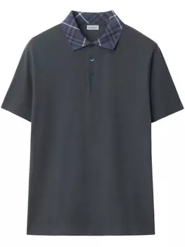 Рубашка поло из хлопка Burberry, серый