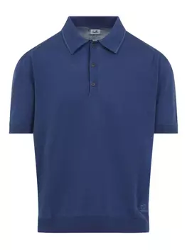 Рубашка-поло из хлопка C.P. Company, синий