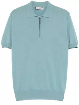 Рубашка-поло из хлопка Canali, синий