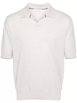 Рубашка-поло из хлопка Cruciani, бежевый