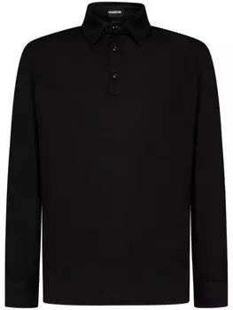 Рубашка-поло из хлопка FRANZESE COLLECTION, черный