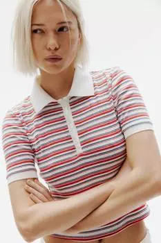 Рубашка-Поло из хлопка H&M, мультиколор