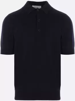 Рубашка-поло из хлопка Lardini, синий