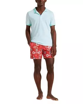 Рубашка поло из хлопка пике классического кроя Vilebrequin Hoist, синий