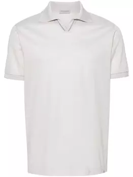 Рубашка-поло из хлопка пике Paul & Shark, бежевый