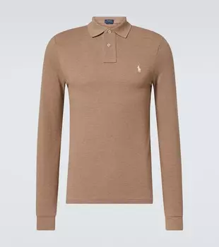 Рубашка-поло из хлопка Polo Ralph Lauren, цвет grey cloud heather/c8135