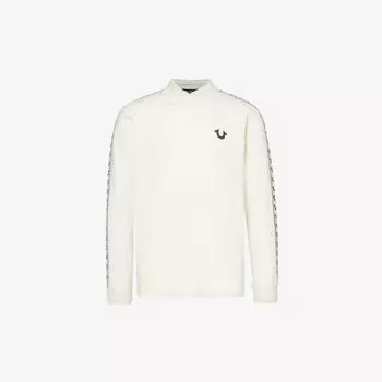 Рубашка-поло из хлопка с дамасским логотипом True Religion, белый