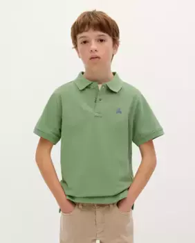 Рубашка поло из хлопка с короткими рукавами для мальчиков Scalpers, зеленый