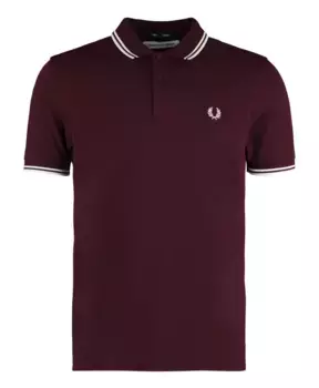 Рубашка Поло из хлопка с принтом макси Comme Des Garons, красный