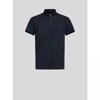 РУБАШКА-ПОЛО ИЗ ХЛОПКА С УЗОРОМ ПЕЙСЛИ ETRO, синий