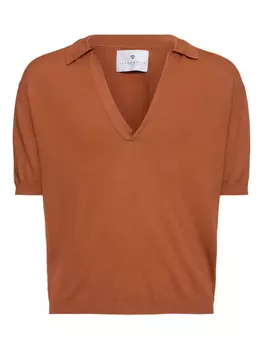 Рубашка-поло из хлопка SEVEN GAUGE, коричневый