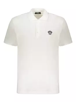 Рубашка-поло из хлопка Versace, белый