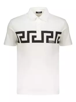 Рубашка-поло из хлопка Versace, белый