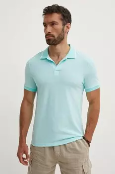 Рубашка-поло из хлопка Vilebrequin PALATIN, бирюзовый