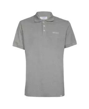Рубашка Поло из хлопка в полоску с логотипом Les Deux, серый