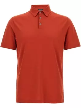 Рубашка-поло из хлопка Zanone, коричневый