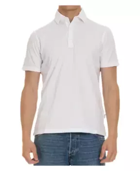 Рубашка-Поло из хлопкового джерси Aspesi, белый