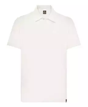 Рубашка Поло из хлопкового джерси Boggi Milano, белый