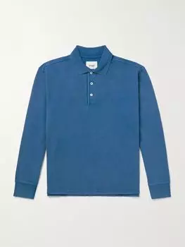 Рубашка-поло из хлопкового джерси DRAKE'S, индиго