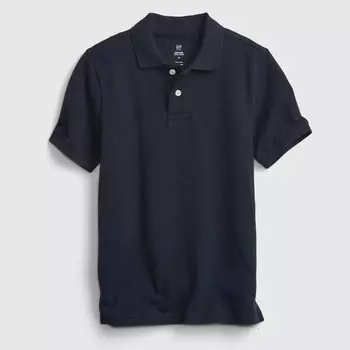 Рубашка поло из хлопкового пике Gap, синий