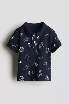 Рубашка поло из хлопкового пике H&M, мультиколор