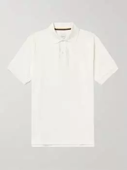 Рубашка-поло из хлопкового пике PAUL SMITH, белый