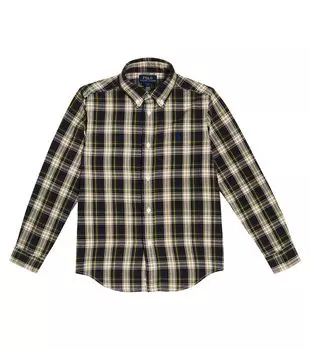 Рубашка-поло из хлопкового пике Polo Ralph Lauren Kids, мультиколор