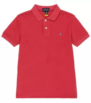 Рубашка-поло из хлопкового пике Polo Ralph Lauren, красный