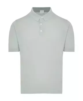 Рубашка Поло из хлопкового трикотажа Eleventy, зеленый