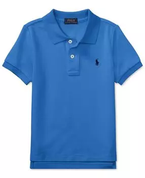 Рубашка-поло из хлопковой сетки для малышей и маленьких мальчиков Polo Ralph Lauren