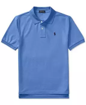 Рубашка-поло из хлопковой сетки с логотипом для мальчиков Big Boys Polo Ralph Lauren
