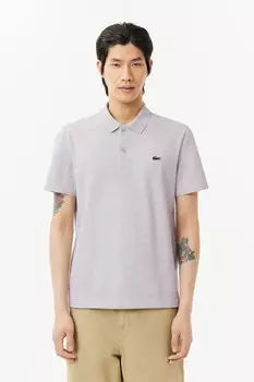 Рубашка поло из хлопковой смеси, стандартного кроя Lacoste, серый