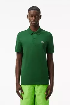 Рубашка поло из хлопковой смеси, стандартного кроя Lacoste, зеленый