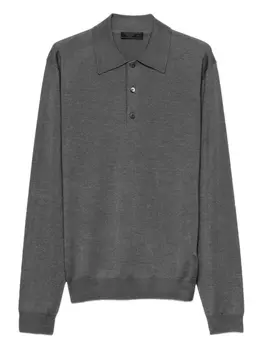 Рубашка-поло из кашемира Prada, серый