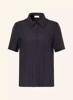 Рубашка поло из микса материалов Sportalm, черный