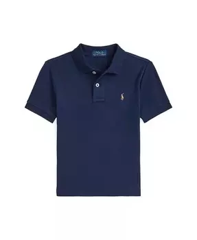 Рубашка-поло из мягкого хлопка для малышей и маленьких мальчиков Polo Ralph Lauren, фиолетовый