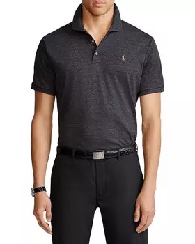 Рубашка поло из мягкого хлопка классического кроя Polo Ralph Lauren, черный