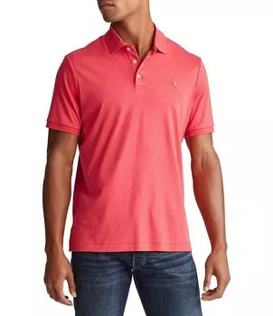 Рубашка поло из мягкого хлопка с короткими рукавами Polo Ralph Lauren Big & Tall, розовый