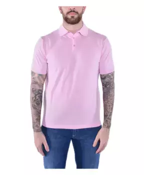 Рубашка-Поло из мягкого хлопка SS24 Kangra, розовый