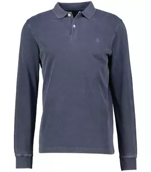 Рубашка-Поло из натурального хлопка, стандартного кроя. Marc O'Polo, синий