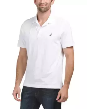 Рубашка-поло из однотонного джерси Nautica, белый