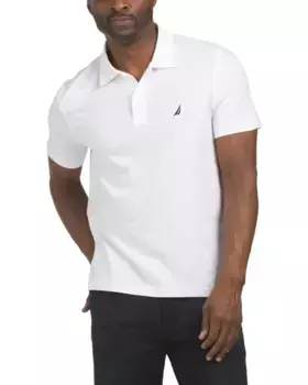 Рубашка-поло из однотонного джерси Nautica, белый