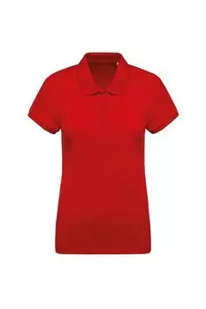 Рубашка поло из органического пике Kariban, красный