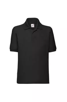 Рубашка поло из пике 65/35 Fruit of the Loom, черный