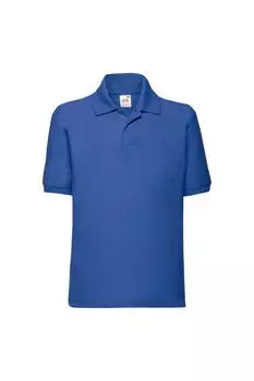 Рубашка поло из пике 65/35 Fruit of the Loom, синий