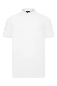 Рубашка поло из пике Badrhino Big & Tall, белый