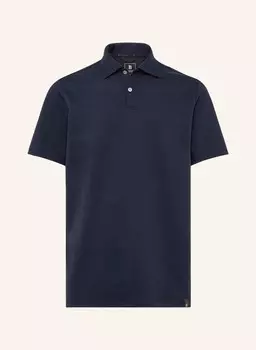Рубашка-Поло из пике Boggi Milano, синий